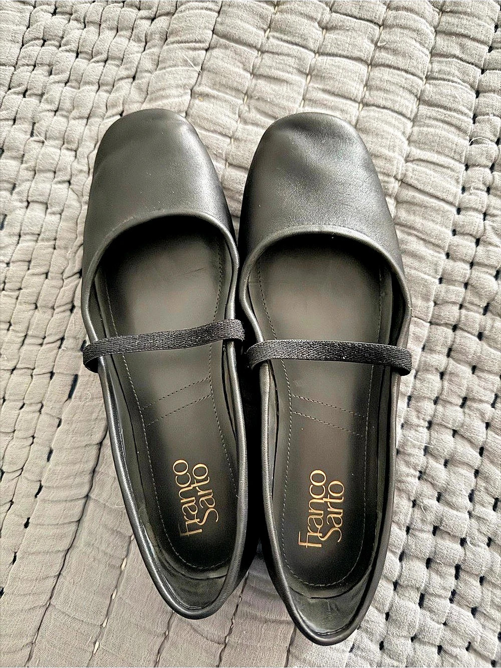Franco Sarto Eileen Mary Jane Flat Black Flats